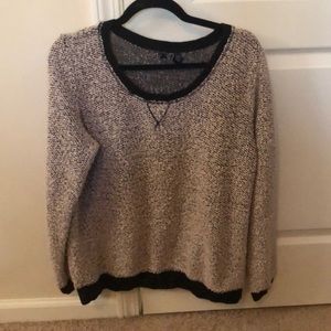 Sweater. Cozy, thinner so not too hot